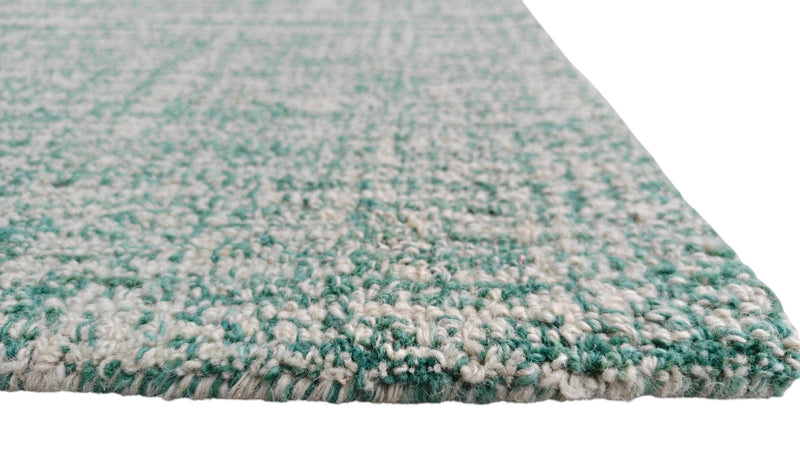 Sage Green Hand Tufted Wool Rug, Textured Modern Area Rug, Contemporary Neutral Carpet