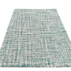 Sage Green Hand Tufted Wool Rug, Textured Modern Area Rug, Contemporary Neutral Carpet