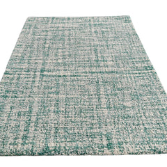 Sage Green Hand Tufted Wool Rug, Textured Modern Area Rug, Contemporary Neutral Carpet
