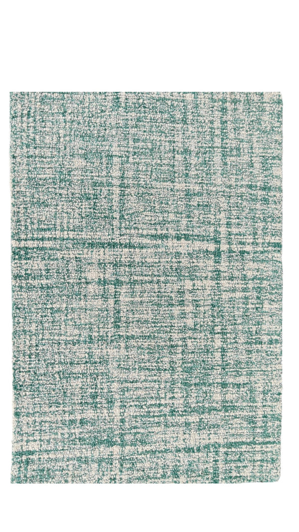 Sage Green Hand Tufted Wool Rug, Textured Modern Area Rug, Contemporary Neutral Carpet
