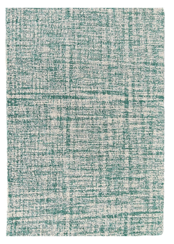 Sage Green Hand Tufted Wool Rug, Modern Loop Area Rug, Contemporary Neutral Carpet