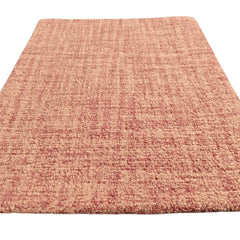 Terracotta Loop Wool Area Rug | Hand-Tufted Textured Solid Modern Carpet