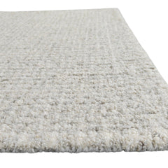 Siena Ivory High Loop Wool Rug | Hand-Tufted Textured Modern Area Rug