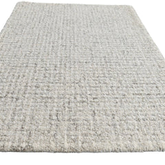Siena Ivory High Loop Wool Rug | Hand-Tufted Textured Modern Area Rug