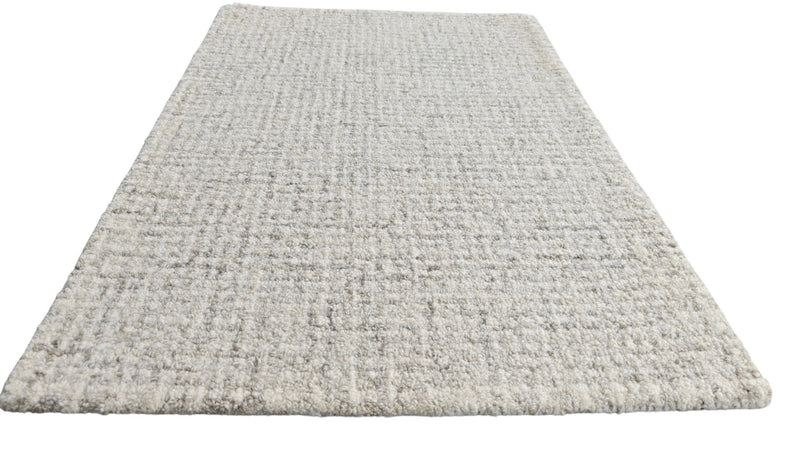 Siena Ivory High Loop Wool Rug | Hand-Tufted Textured Modern Area Rug