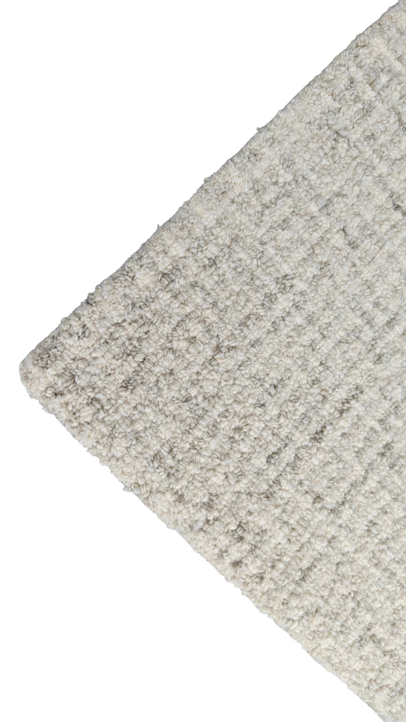 Siena Ivory High Loop Wool Rug | Hand-Tufted Textured Modern Area Rug