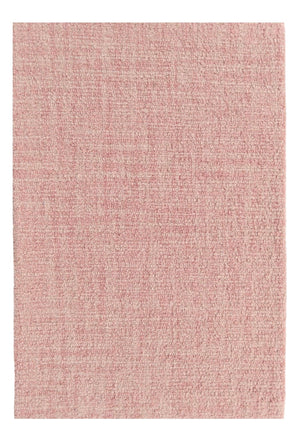 Blush Pink Loop Wool Area Rug | Hand-Tufted Textured Solid Modern Carpet
