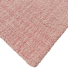 Blush Pink Loop Wool Area Rug | Hand-Tufted Textured Solid Modern Carpet