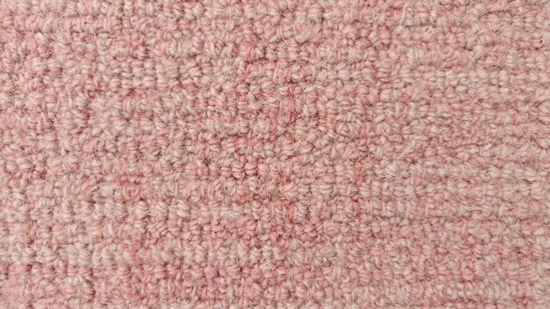 Blush Pink Loop Wool Area Rug | Hand-Tufted Textured Solid Modern Carpet