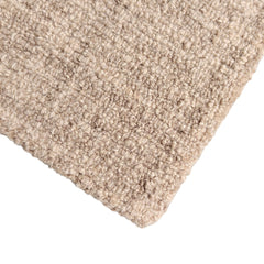 Arden Taupe Beige Hand-Tufted Wool Rug | Textured Solid Loop Pile Modern Area Rug
