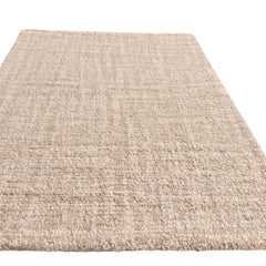 Arden Taupe Beige Hand-Tufted Wool Rug | Textured Solid Loop Pile Modern Area Rug
