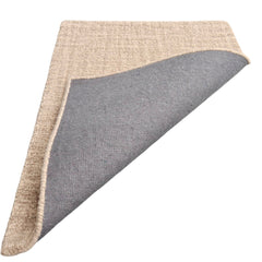 Arden Taupe Beige Hand-Tufted Wool Rug | Textured Solid Loop Pile Modern Area Rug