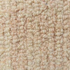 Beige Loop Wool Area Rug | Hand-Tufted Solid Modern Carpet