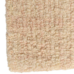 Beige Loop Wool Area Rug | Hand-Tufted Solid Modern Carpet