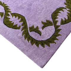 Willow Botanical Hand-Tufted Wool Rug Lavender & Olive