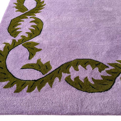 Willow Botanical Hand-Tufted Wool Rug Lavender & Olive