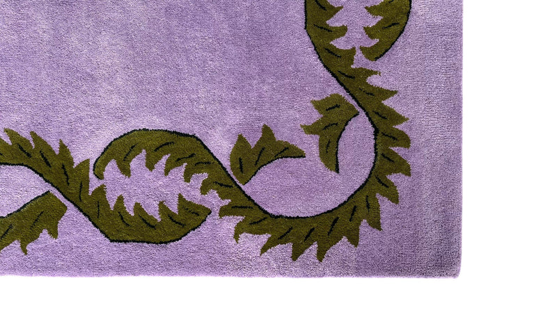 Willow Botanical Hand-Tufted Wool Rug Lavender & Olive