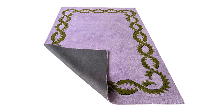 Willow Botanical Hand-Tufted Wool Rug Lavender & Olive