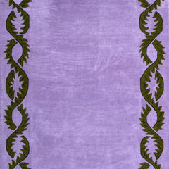 Willow Botanical Hand-Tufted Wool Rug Lavender & Olive