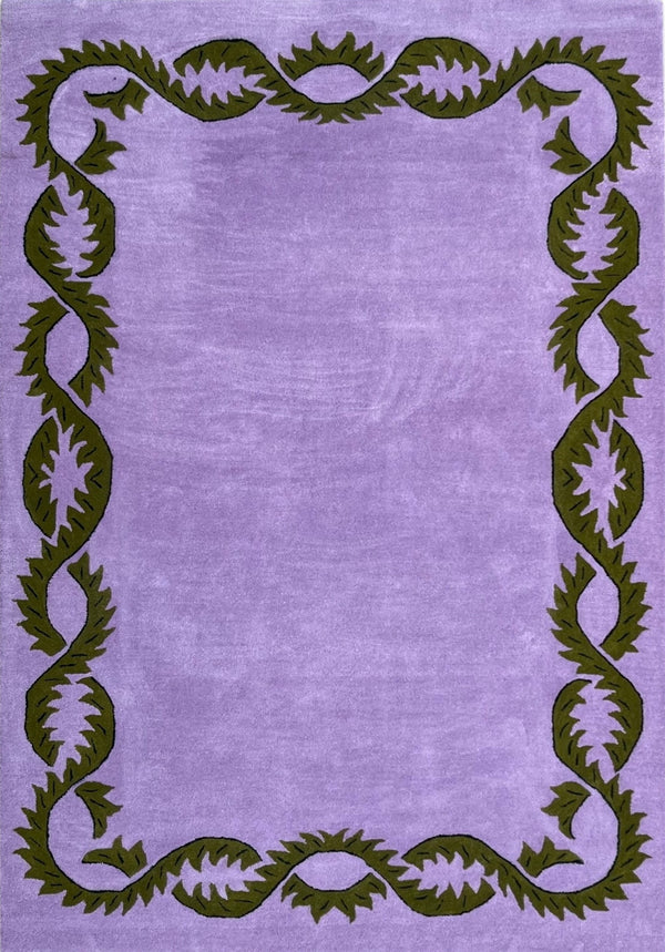 Willow Botanical Hand-Tufted Wool Rug Lavender & Olive
