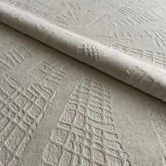 The Apex 3D Architectural Hand Tufted Area Rug in Off-White
