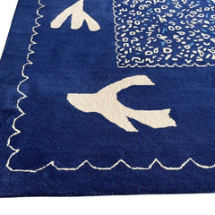 Maren Hand-Tufted Pictorial Rug – Ultramarine Blue