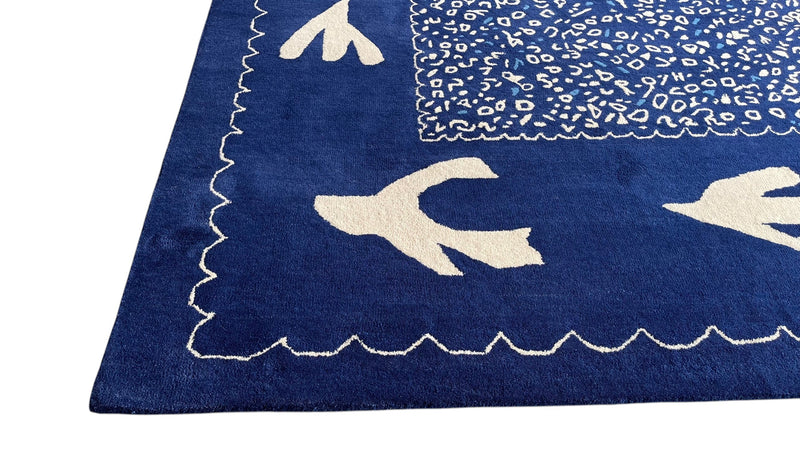 Maren Hand-Tufted Pictorial Rug – Ultramarine Blue