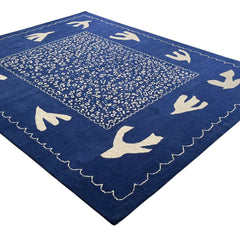 Maren Hand-Tufted Pictorial Rug – Ultramarine Blue