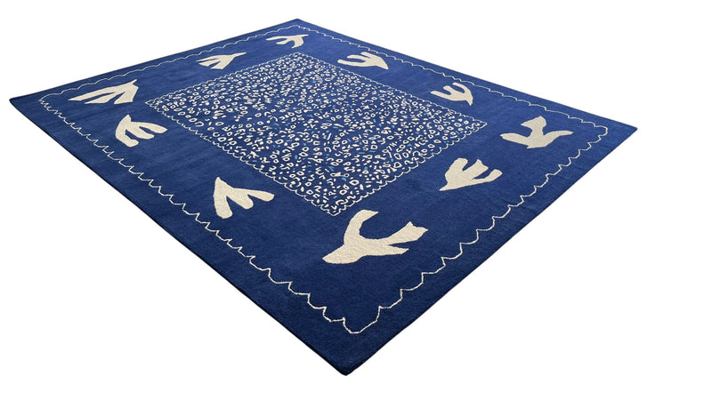 Maren Hand-Tufted Pictorial Rug – Ultramarine Blue