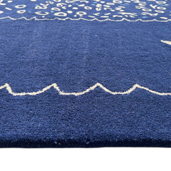 Maren Hand-Tufted Pictorial Rug – Ultramarine Blue