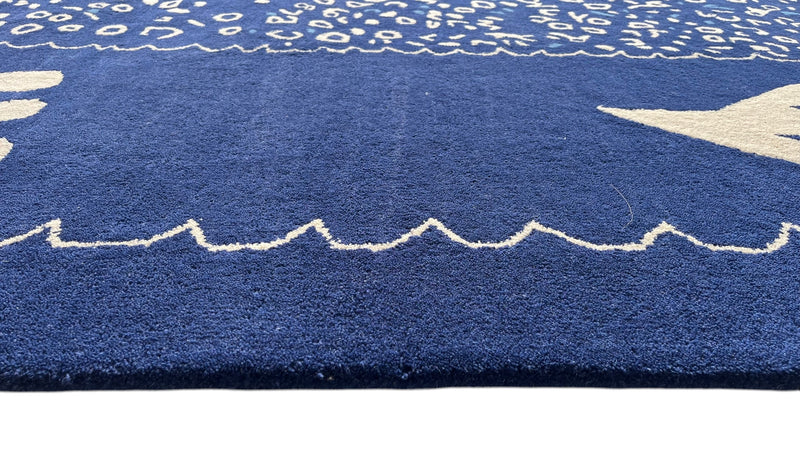 Maren Hand-Tufted Pictorial Rug – Ultramarine Blue