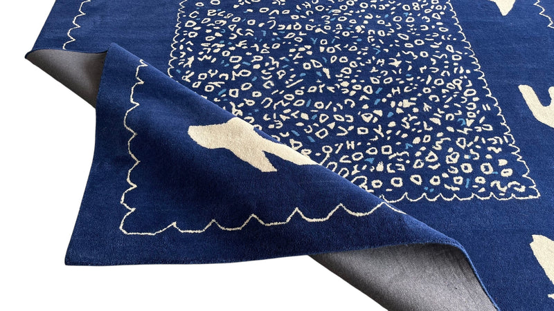 Maren Hand-Tufted Pictorial Rug – Ultramarine Blue