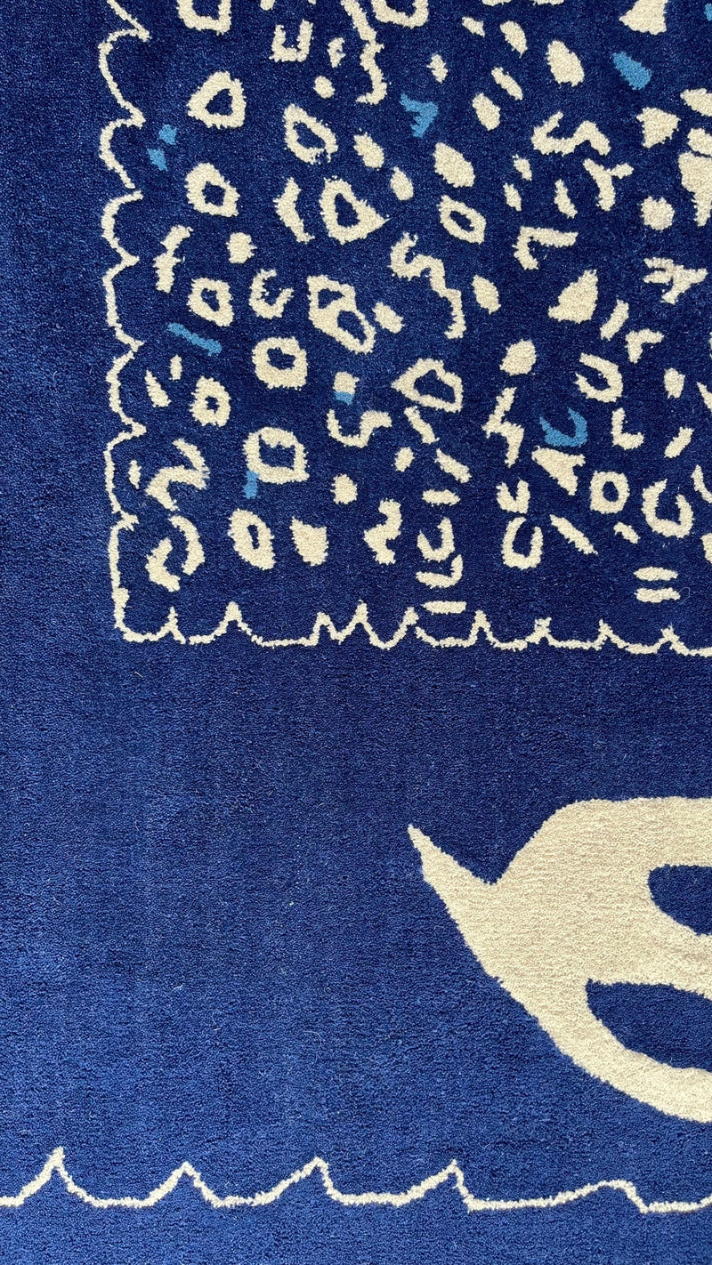 Maren Hand-Tufted Pictorial Rug – Ultramarine Blue
