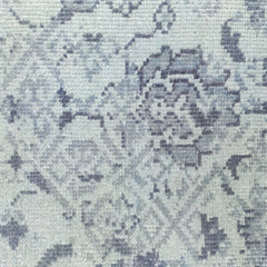 Tapis Anatolie Oushak en laine noué à la main bleu