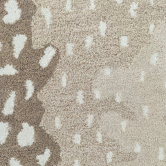 Antelope Tufted Beige | Hand Tufted Wool Area Rug | Modern Animal Print Carpet