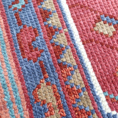 Tapis Anatolie Oushak en laine noué à la main bleu