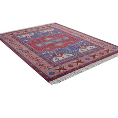 Tapis Anatolie Oushak en laine noué à la main bleu
