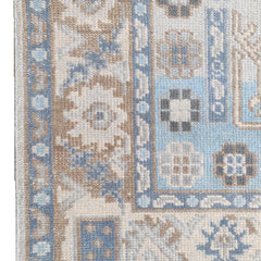 Tapis Anatolie Oushak en laine noué à la main bleu