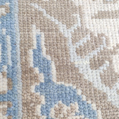 Tapis Anatolie Oushak en laine noué à la main bleu