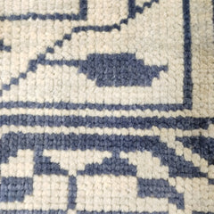 Tapis Anatolie Oushak en laine noué à la main bleu