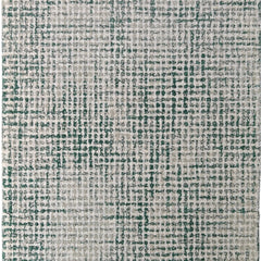 Emerald Green & Ivory Hand-Tufted Wool Rug | Textured Loop Pile Modern Area Rug