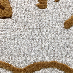 Golden Dragonfly Hand Tufted Wool Rug | Botanical Vintage-Inspired Area Rug