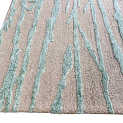 Enchanted Forest Branch Hand Tufted Wool Rug Mint Sage