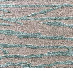 Enchanted Forest Branch Hand Tufted Wool Rug Mint Sage