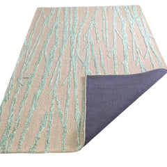 Enchanted Forest Branch Hand Tufted Wool Rug Mint Sage