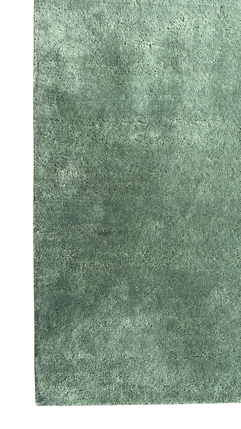 Verdant Mist Solid Hand Tufted Wool Rug Sage Green