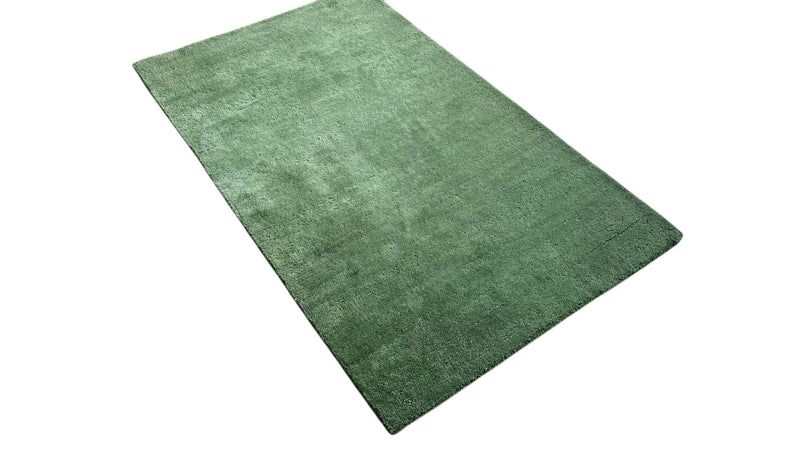 Verdant Mist Solid Hand Tufted Wool Rug Sage Green