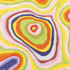 Colorful Amoeba Hand Tufted Area Rug