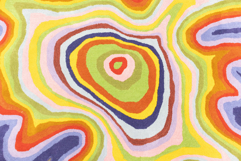 Colorful Amoeba Hand Tufted Area Rug