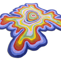 Colorful Amoeba Hand Tufted Area Rug
